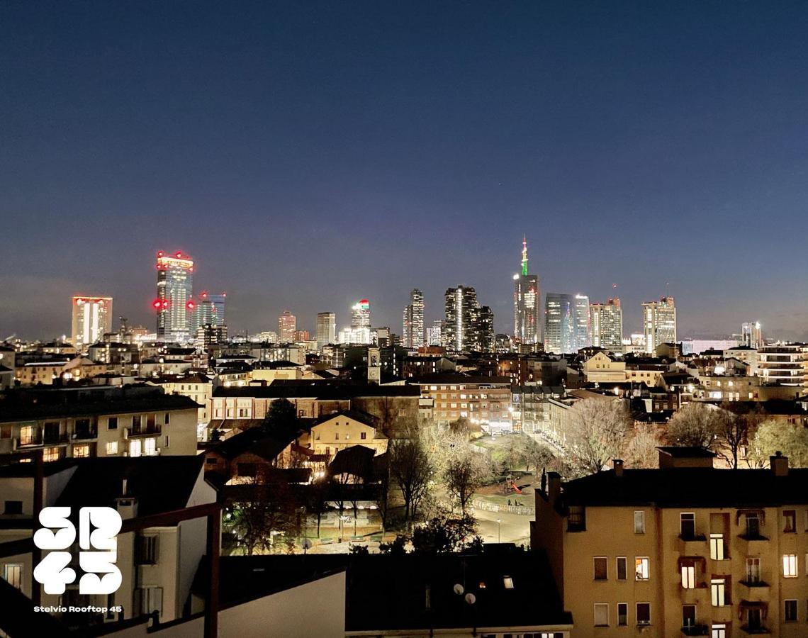 Stelvio Rooftop - Penthouse Skyline With Terrace And Jacuzzi Милано Екстериор снимка